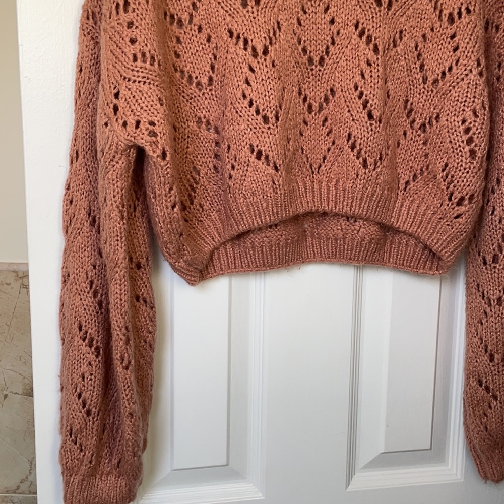 Cotton Candy LA knit cozy π peachy sweater - Picture 2 of 8